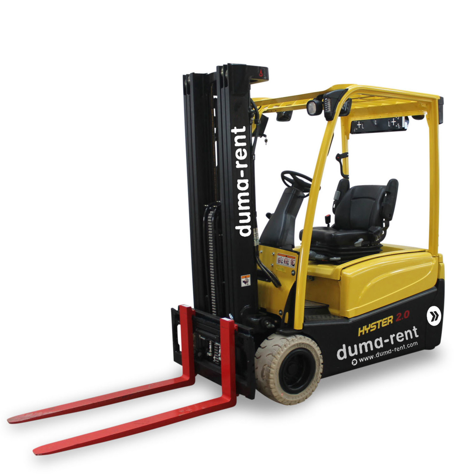 2,0T battery Hyster 3 wheels Regular forklifts Duma Rent